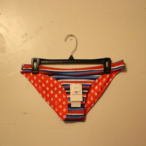Volcom Other - Lady's Volcom Striped Bikini